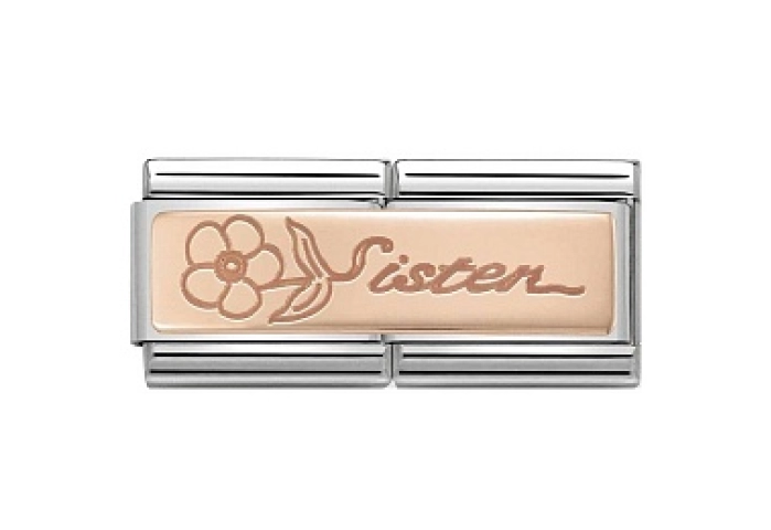 Composable DOUBLE Classic ENGRAVED acciaioSister c