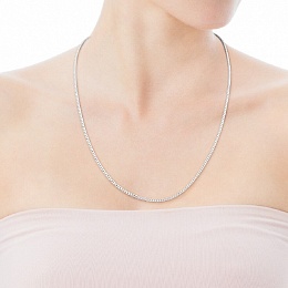 SILVER CHOKER 70x60CM CHAIN