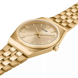 Retro 70's Watch Steel, Full GoldColour