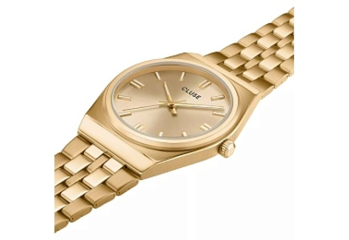 Retro 70's Watch Steel, Full GoldColour