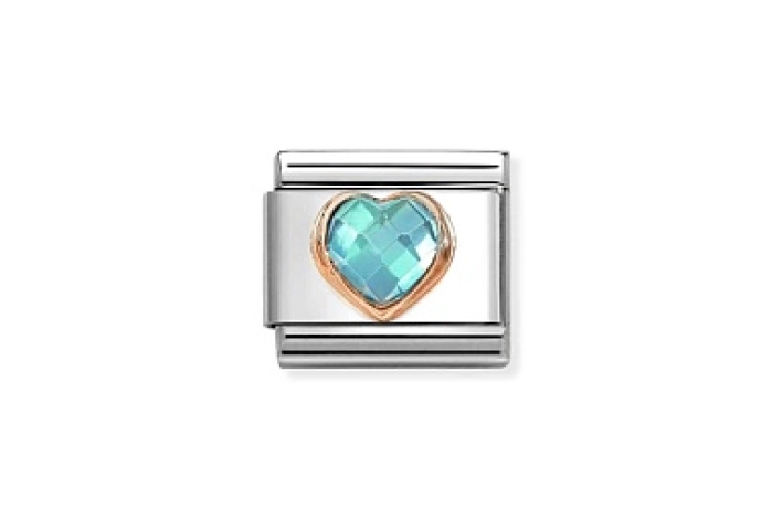 Composable Classic C.Z. SFACCETTATI CUORE acciaio,