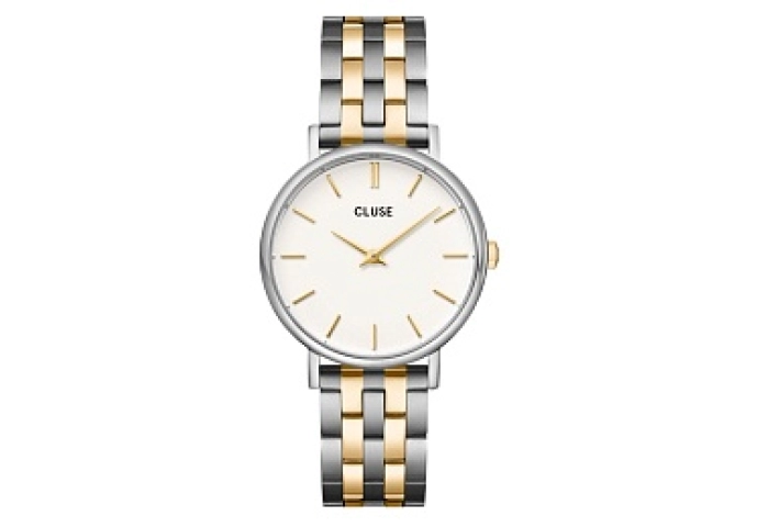 Pavane Petite 2.0 Steel Watch Coconut Milk, Bicolo