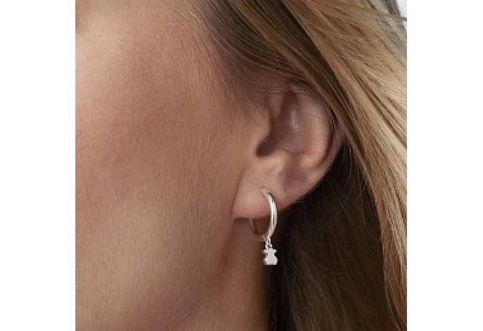 SILVER HOOP EARRINGS 15MM