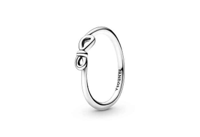 Infinity sterling silver ring