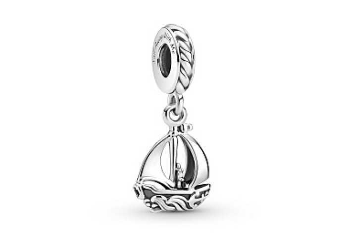 Sail boat sterling silver dangle