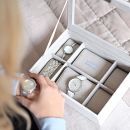 White Classic 8pc Watch Box