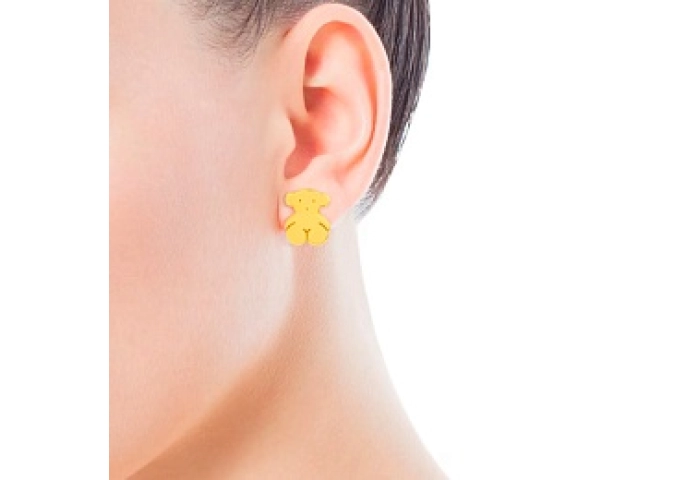 18KT GOLD EARRINGS 16MM