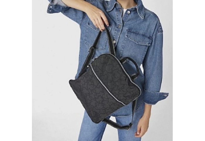 NYLON,BACKPACK,KN COLORES,ANTHRACI-BLACK