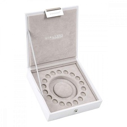 White Square Charm Jewellery Box Lid