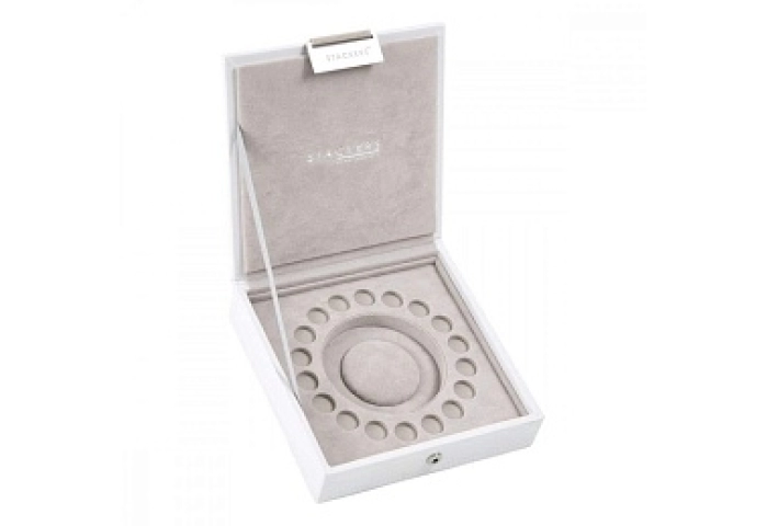White Square Charm Jewellery Box Lid