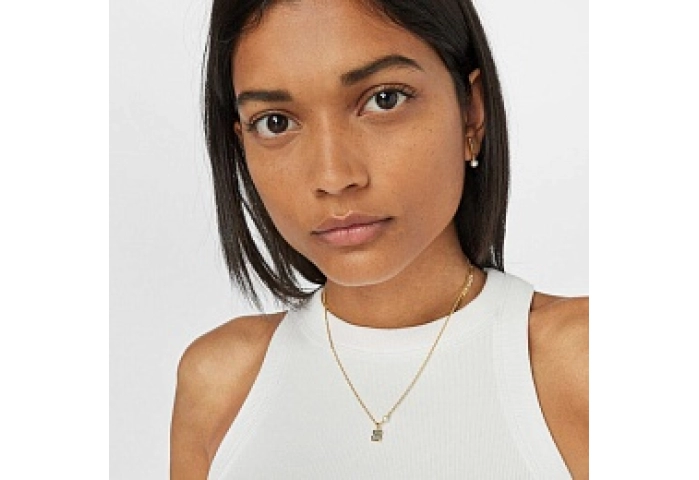 SILVER G PLATED CHOKER 0,12CT 8X8L / I