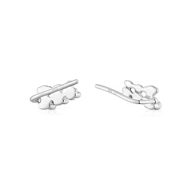 SILVER EARRINGS CLIMBER BEARS