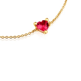 SILVER GOLDPLATED BRAC.LGG RUBY