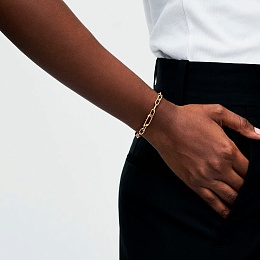 14k Gold-plated link bracelet