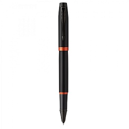 Ручка-роллер Parker &quot;IM Professionals Flame Orange BT&quot; черная, 0,8 мм, подарочная упаковка