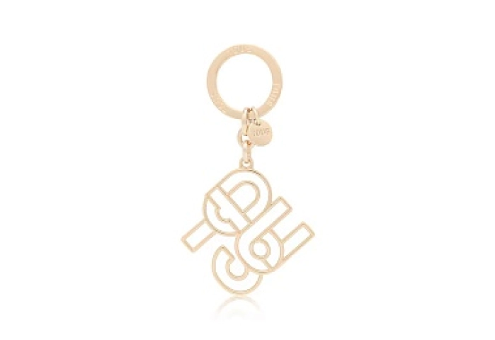 ZN.LAT,KEYCHAIN SILHOUTTE T MANIF GOLD