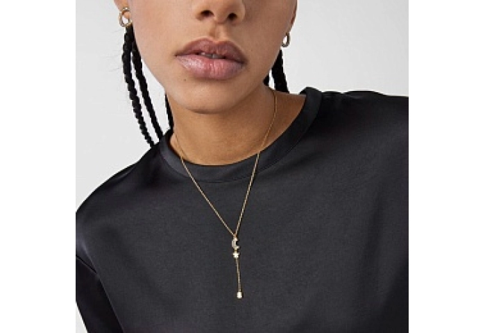 SILVER GOLD PLATED CHOKE 0.10CT 8X8L / I