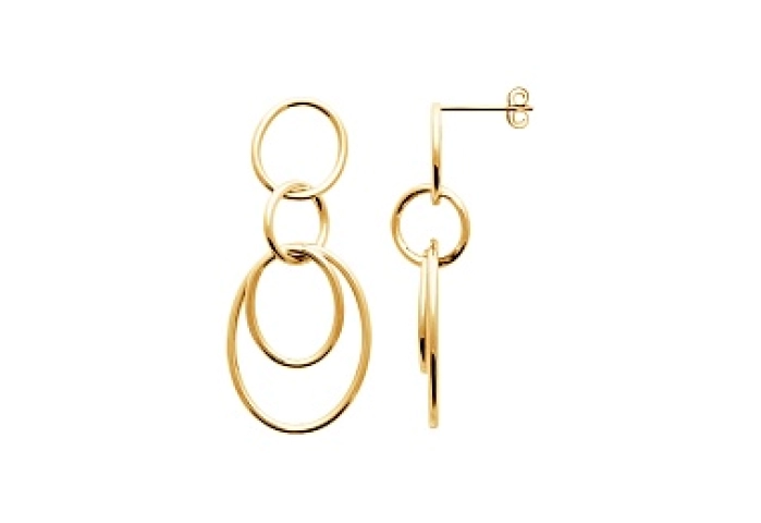 EARRINGS 18 KT GOLD PLATED