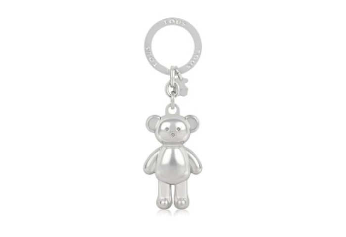 ZNC-LAT,KEY CHAIN, OSO TEDDY BEAR SILV