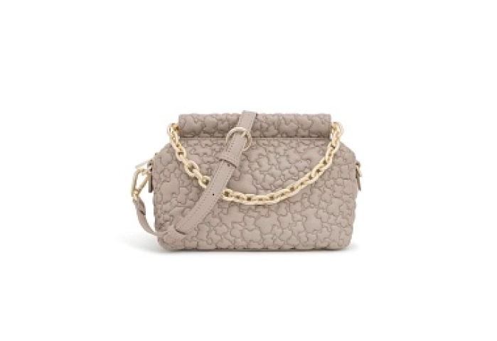 PU.COT,HANDBAG S T JANE PUFFY BEAR TAUPE
