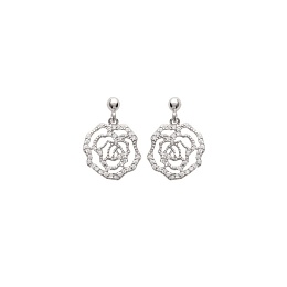 EARRINGSRHODIUM PLATEDSILVER CZ925