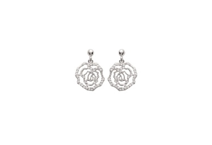 EARRINGSRHODIUM PLATEDSILVER CZ925