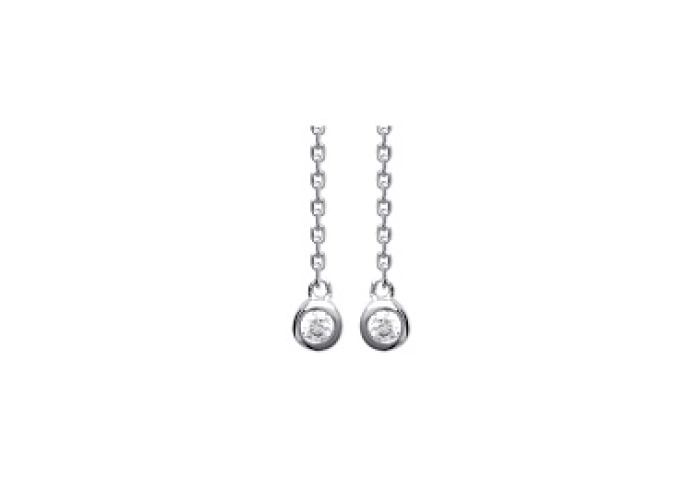 EARRINGSRHODIUM PLATEDSILVER CZ925