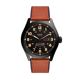 ANALOG WATCH 2 JWL SS LEATHER STRAP