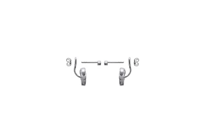 EARRINGSRHODIUM PLATEDSILVER CZ925