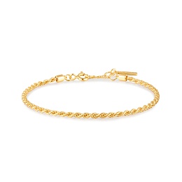 Gold Rope Twist Bracelet