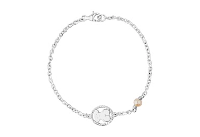 SILVER BRACELET 12MM CULT.PEARL