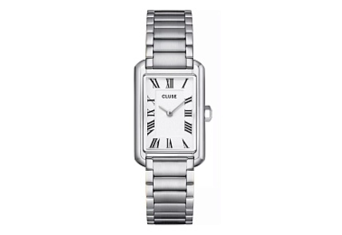 Belissena Watch Steel, White, Silver Colour