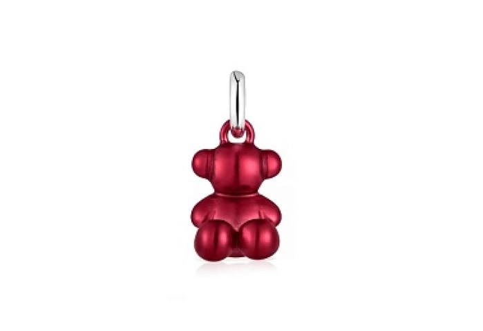STEEL/SILVER PENDANT STRAWBERRY 11MM