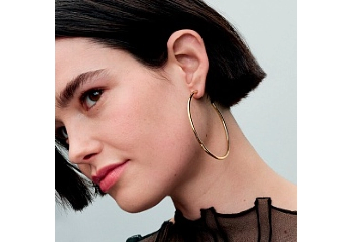 14k Gold-plated hoop earrings