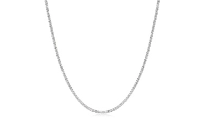 Silver Pavé Necklace