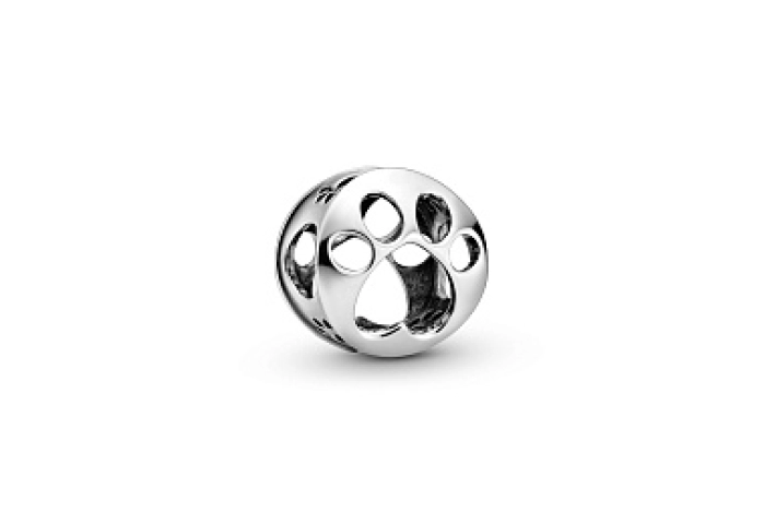 Paw sterling silver charm