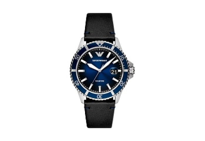 ANALOG WATCH 0 JWL SS LEATHER STRAP