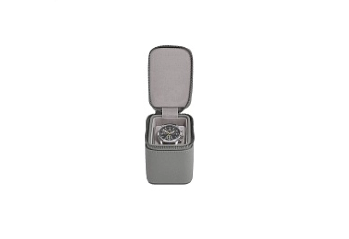 Slate Grey Single Zipped Watch Box 