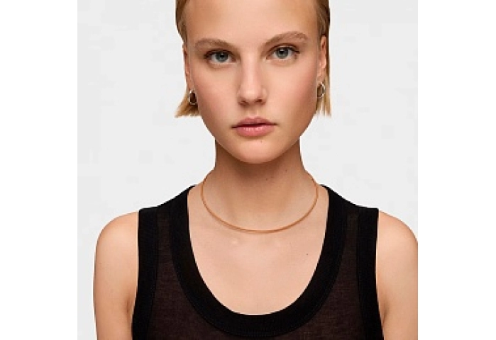 STEEL NECKLACE MESH TUBE COPPER COATING