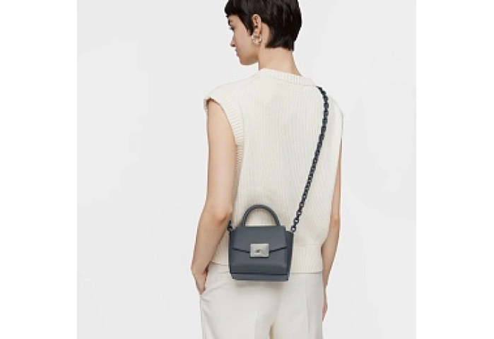 PVC.PU,MINIHANDBAG T LUCIA DARK GREY
