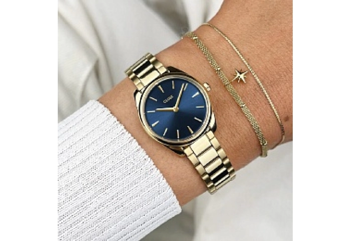 Féroce Mini Steel, Blue, Gold Colour