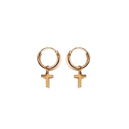 LOOPPLATEDEARRINGS 18 KT GOLD