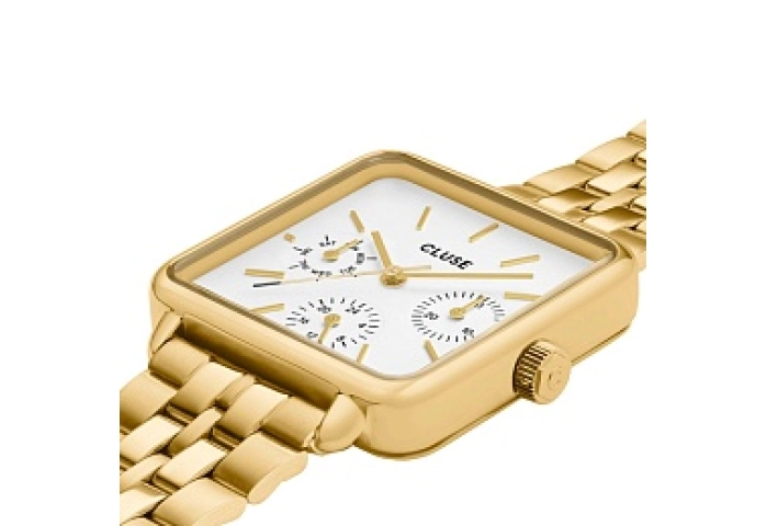 La Tétragone Multifunction Watch Steel, White, Gol