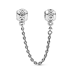 Hearts silver safety chain