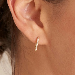 Glam Oval Hoop Earrings
