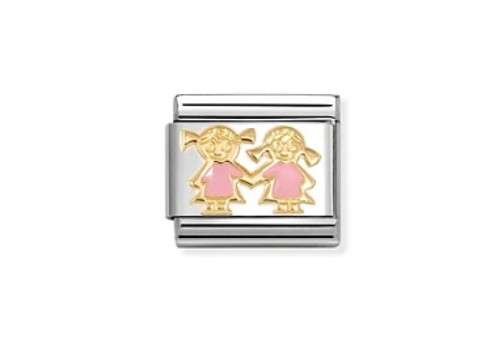 Composable Classic SIMBOLI acciaio, Sorelle ROSA