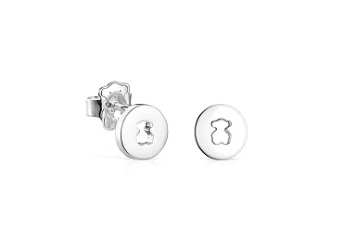 SILVER EARRINGS 8MM