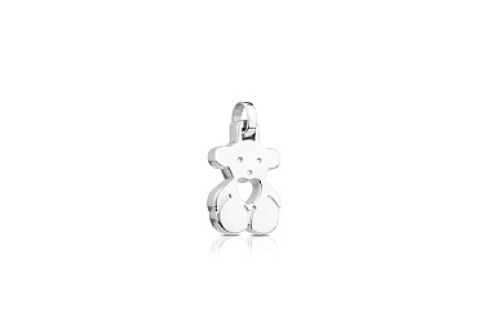 SILVER PENDANT BEAR HEART SMALL
