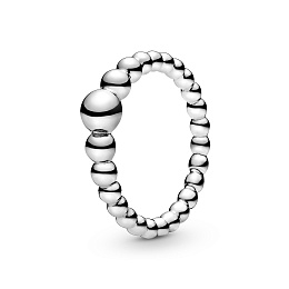 Beaded silver ring/Серебряное кольцо
