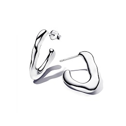 Sterling silver hoop earrings